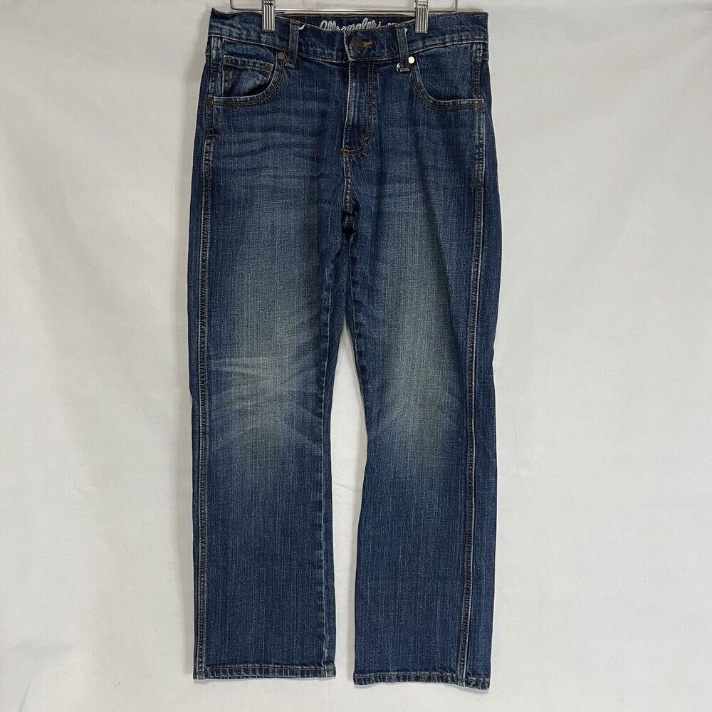 Wrangler Retro Jeans Mens 29Wx30L Relaxed Boot Western Cowboy Stretch Dark Wash